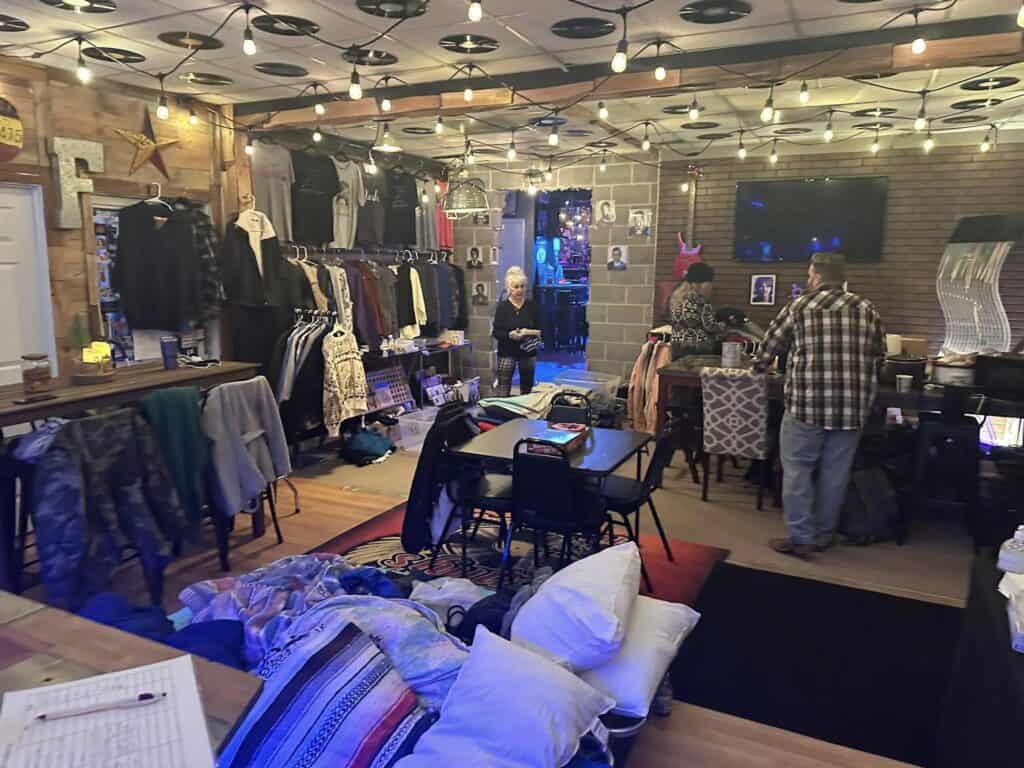 Accessible lounge area for meetings and social gatherings at Sonny’s Lounge.