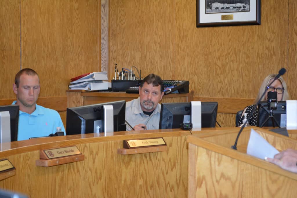 commissioners john shearl and josh young