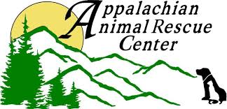 Appalachian Animal Rescue Center logo with mountains and dog silhouette.