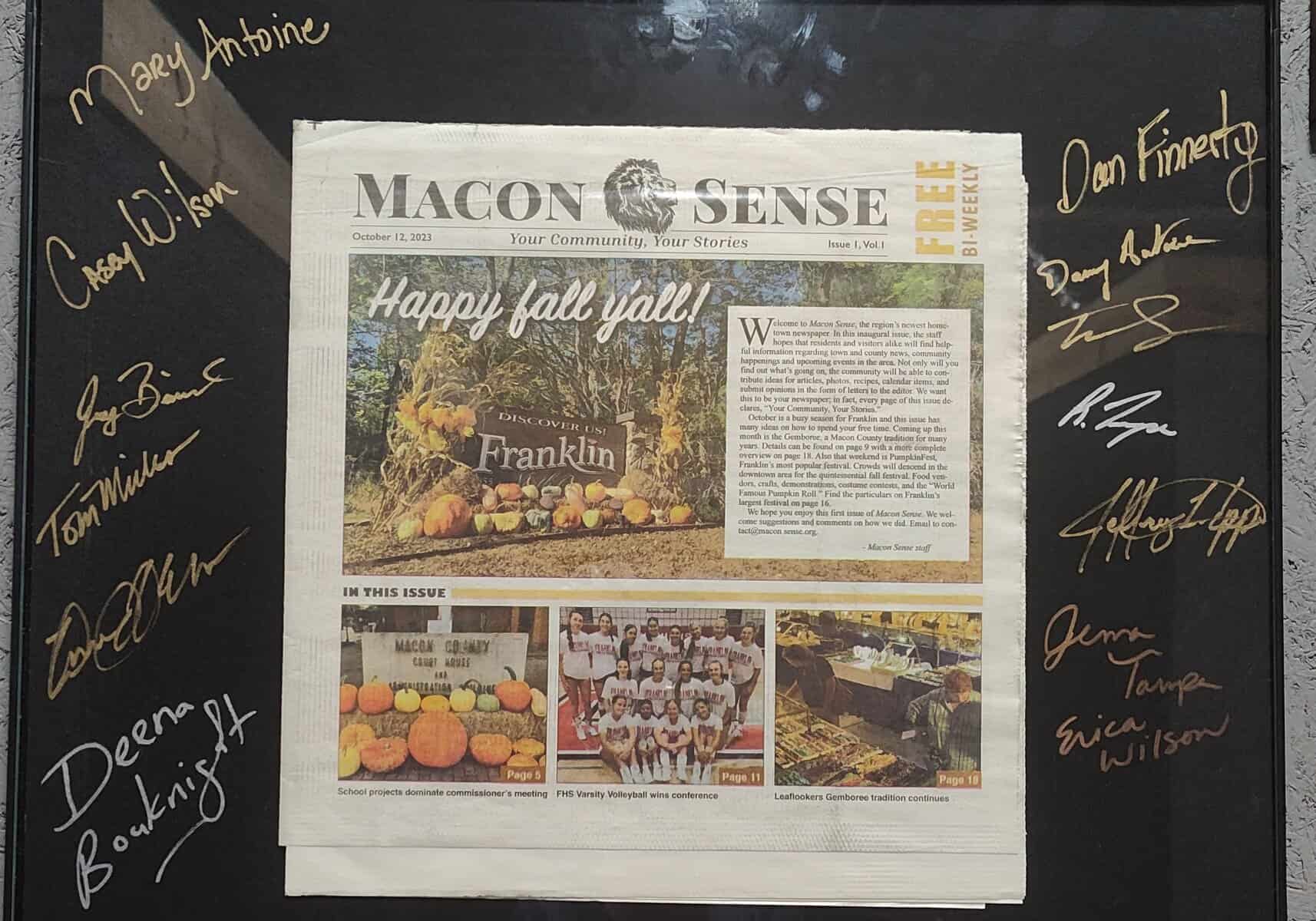 Macon Sense marks first anniversary this month