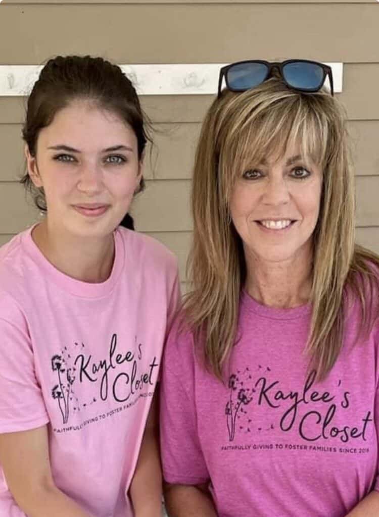 An emotional reunion of mother and daughter at Kaylee's Closet.