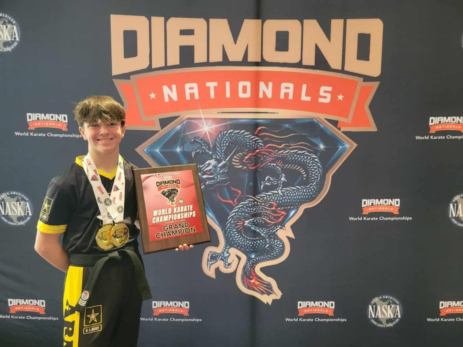 A Diamond in the making: Teen wins national karate tournament