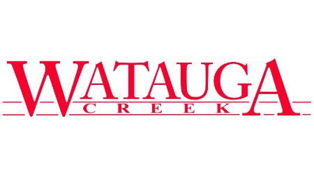 Watauga Creek flowing through natural landscape in Watauga County.