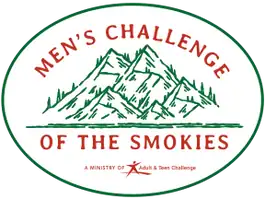 Men’s Challenge of the Smokies logo celebrating addiction recovery milestone.