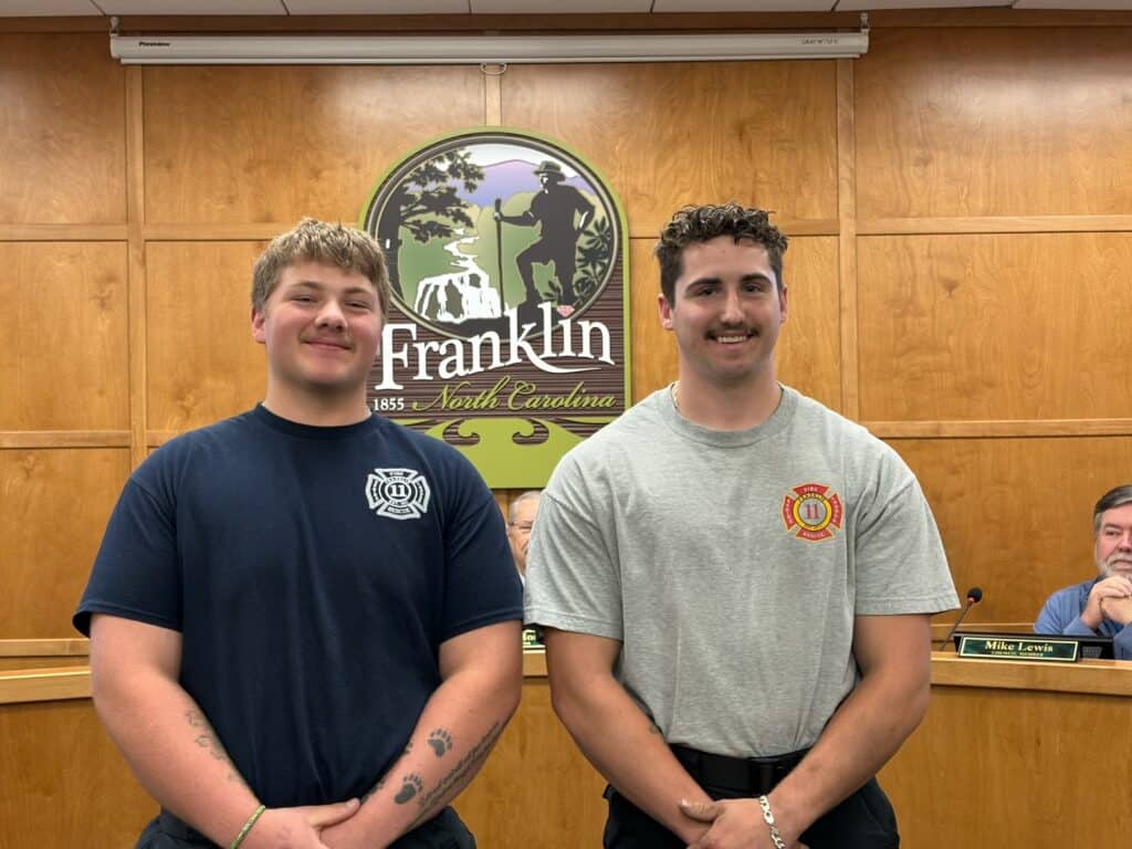 Firefighters recognized for top performance at Franklin city council meeting.