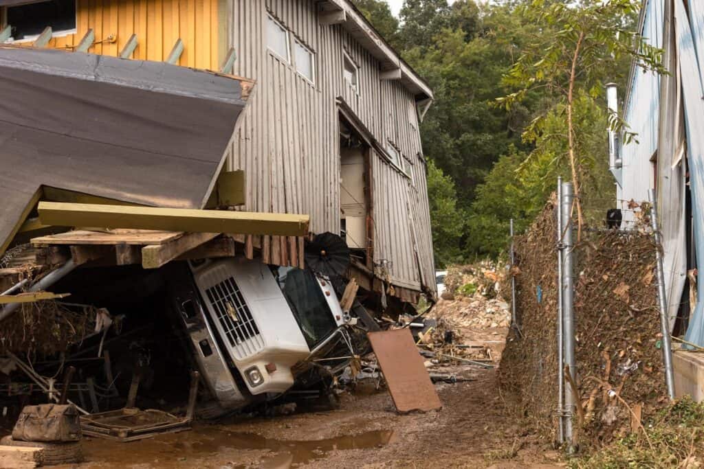 Hurricane Helene damage