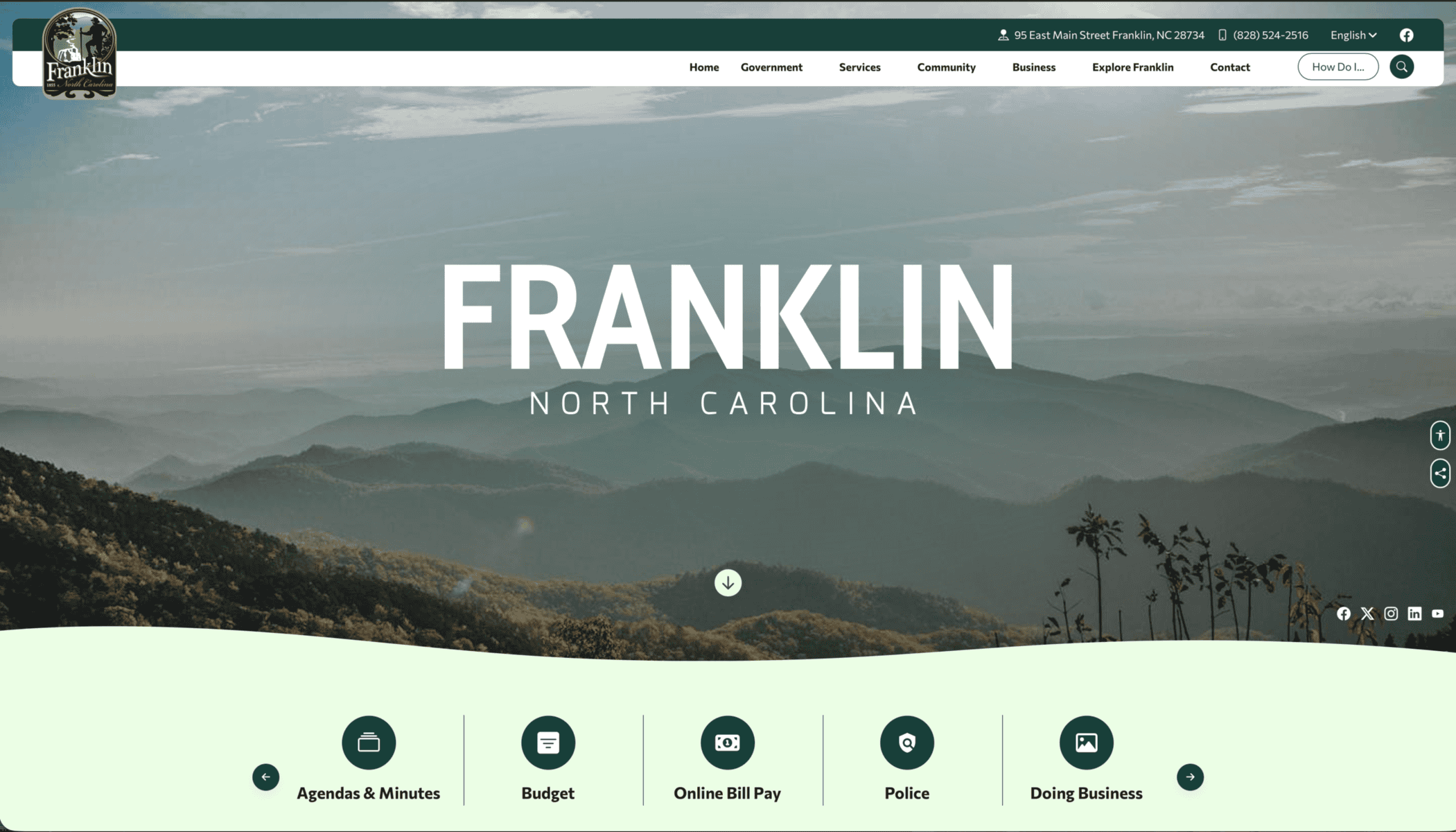 Franklin debuts new website