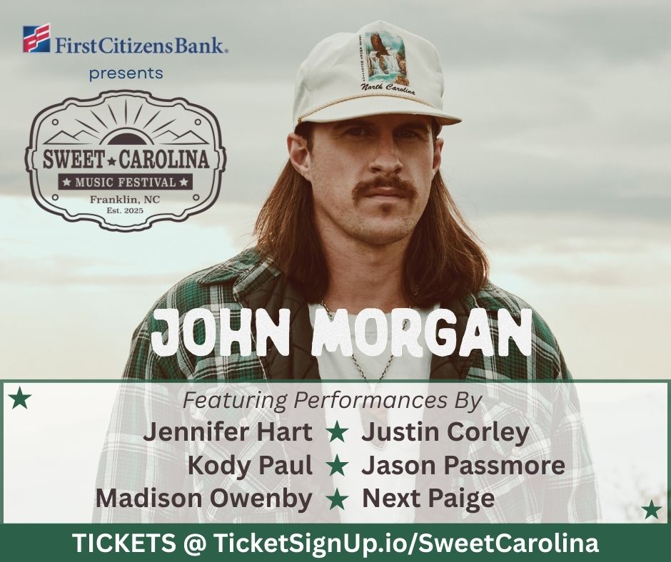 John Morgan performing at Sweet Carolina Music Festival in Franklin, NC.