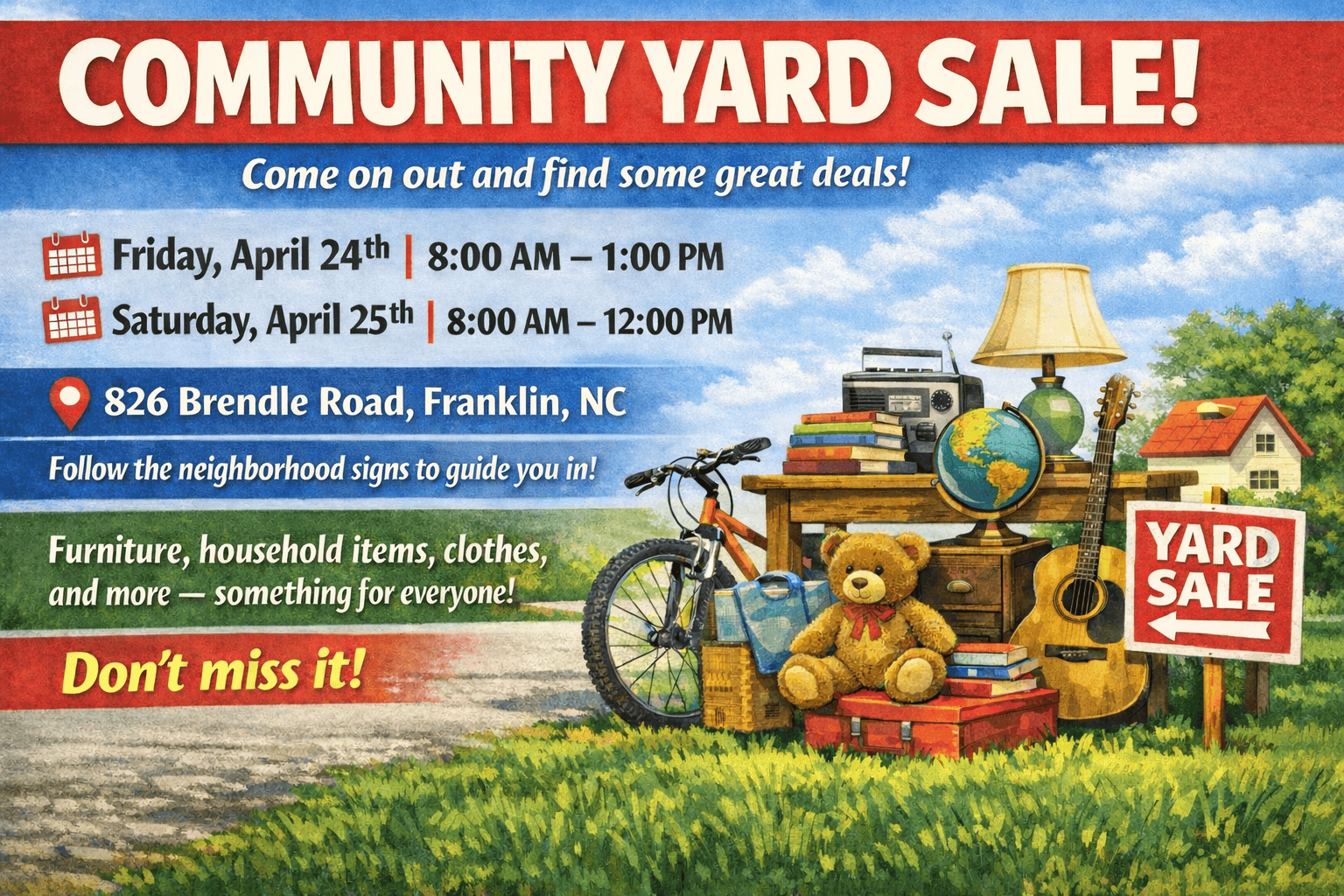 Community yard sale