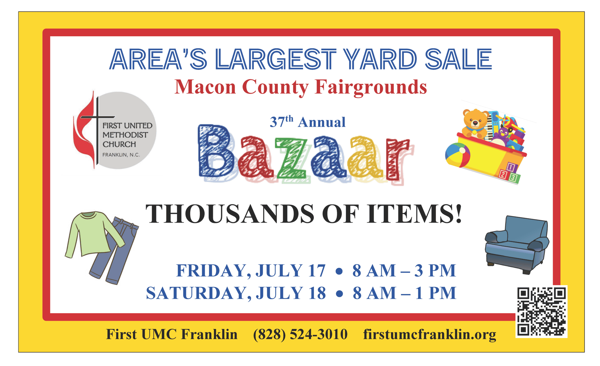 37th Annual Bazaar – Franklin First United Methodist Church