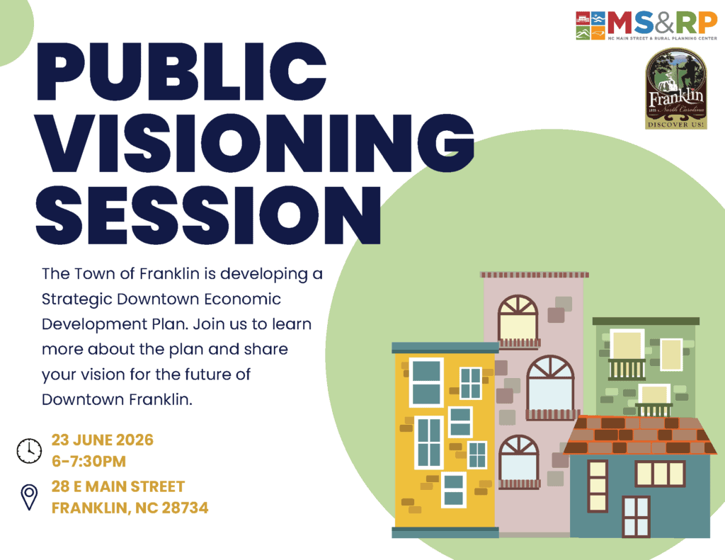 Community planning event for Franklin's downtown development on June 23, 2026.