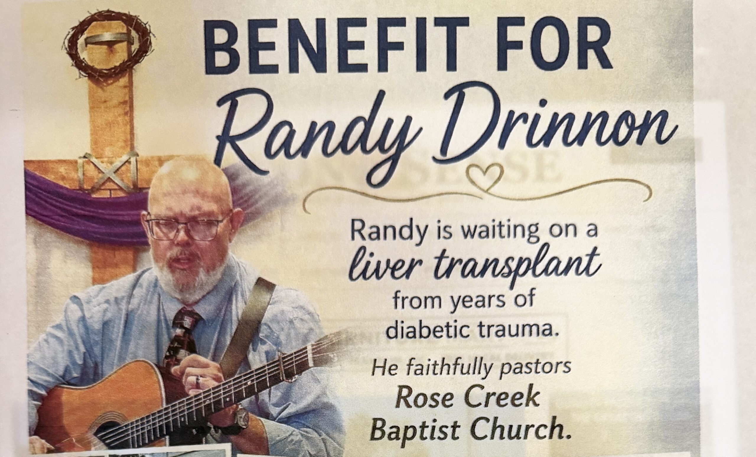 Benefit for Pastor Randy Drinnon